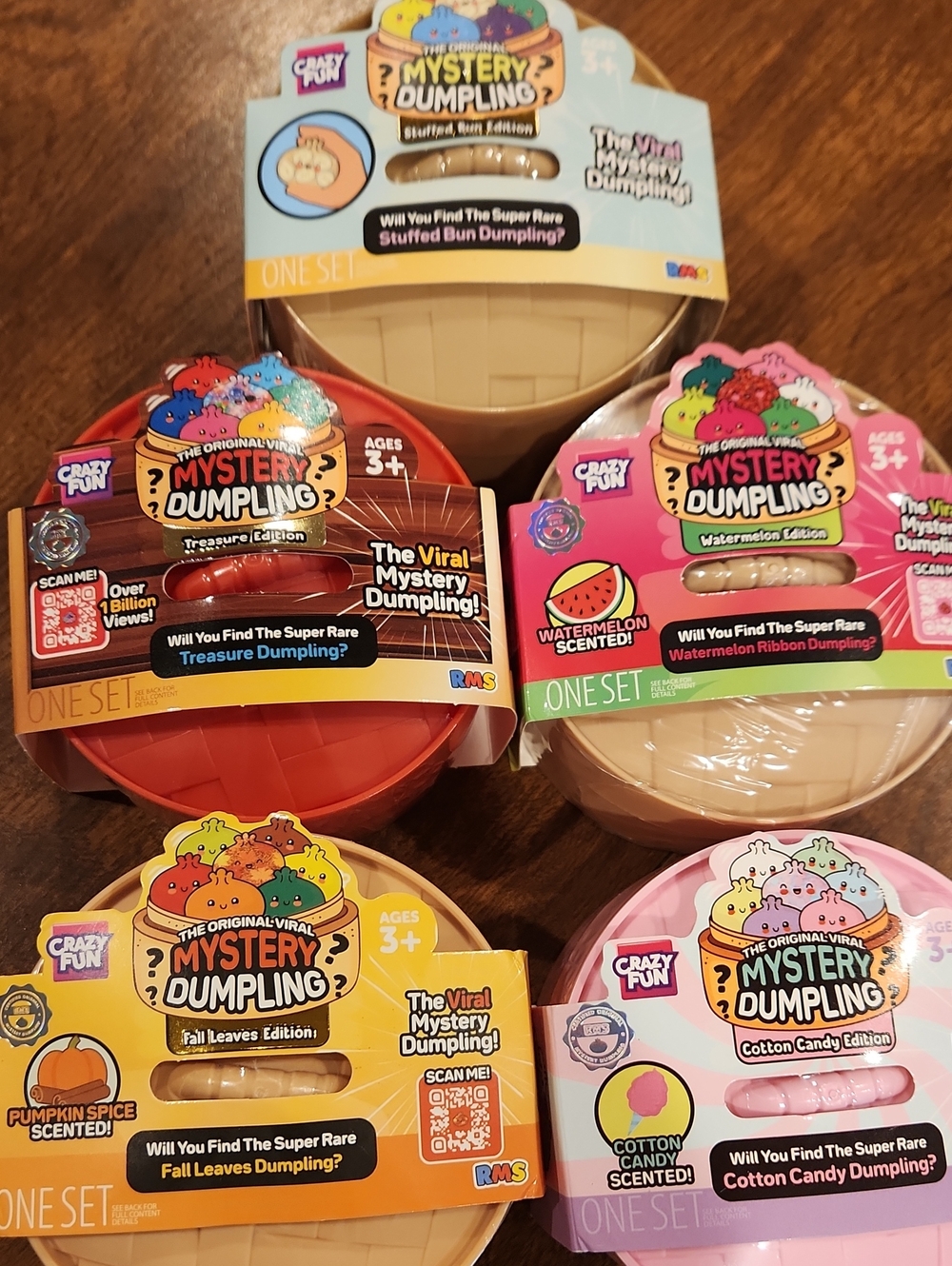 RMS Crazy Fun Mystery Dumpling Assorted (See Pic) Lot Of 5